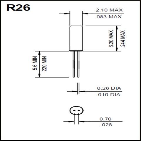 Raltron晶振,石英晶振,R26晶振