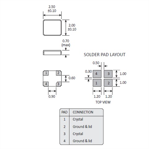 Golledge晶振,貼片晶振,GSX-328晶振,小體積石英晶振