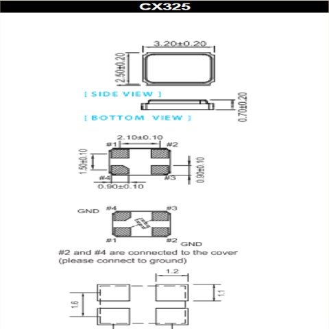 Cardinal晶振,貼片晶振,CX325晶振,石英無源晶振