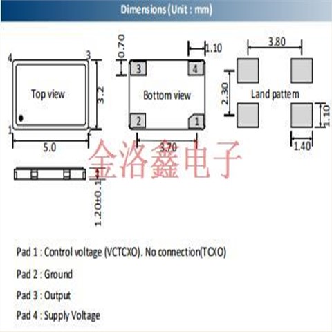 TCSW53溫補(bǔ)晶體振蕩器,艾西迪晶振,TC532400MBXNBXXZL-PF[24MHz]晶振