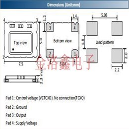 ACT晶振,TCT75-4低抖動振蕩器,TT752600MBXNEXXHL‐PF[26MHz]晶振