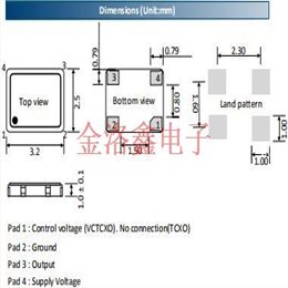 ACT有源晶振,TX32CC溫補(bǔ)晶體振蕩器,TX32CC1200MBXEXSL-PF[12MHz]晶振