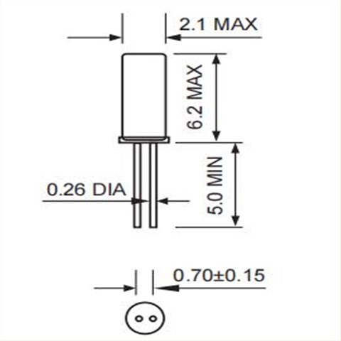 XKC26-76K800-A12.5,Fortiming晶振,圓柱音叉表晶,6G通信設(shè)備晶振