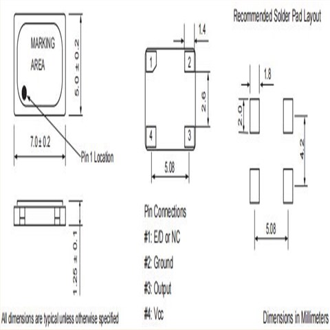 XOP75-32M000-B25B3,富通陶瓷振蕩器,6G路由器晶振