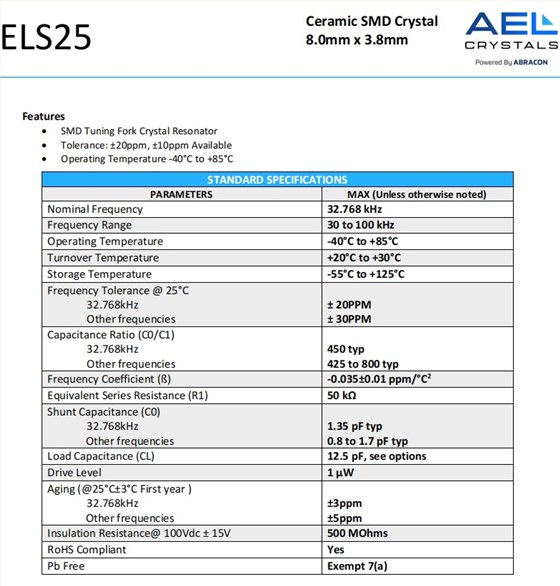 ELS25規(guī)格