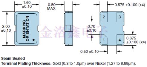 日蝕EBCA56系列汽車級32.768K振蕩器數據信息