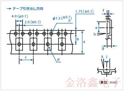 CS325S32000000ABJT日本西鐵城石英晶振包裝規(guī)格示例