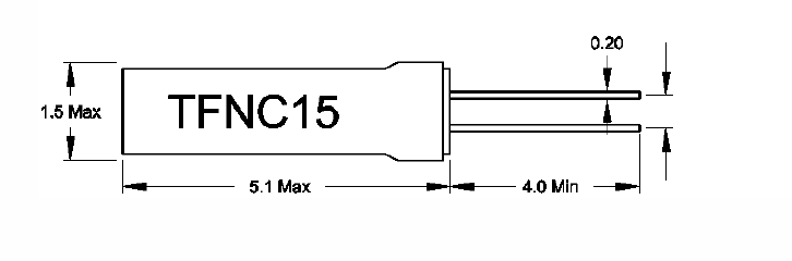 引腳焊接型諧振器,5115圓柱DIP晶體,TFNC15晶振
