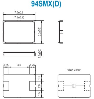 SMI晶振,94SMX(D)晶振,94M200-16(D)3OT晶振