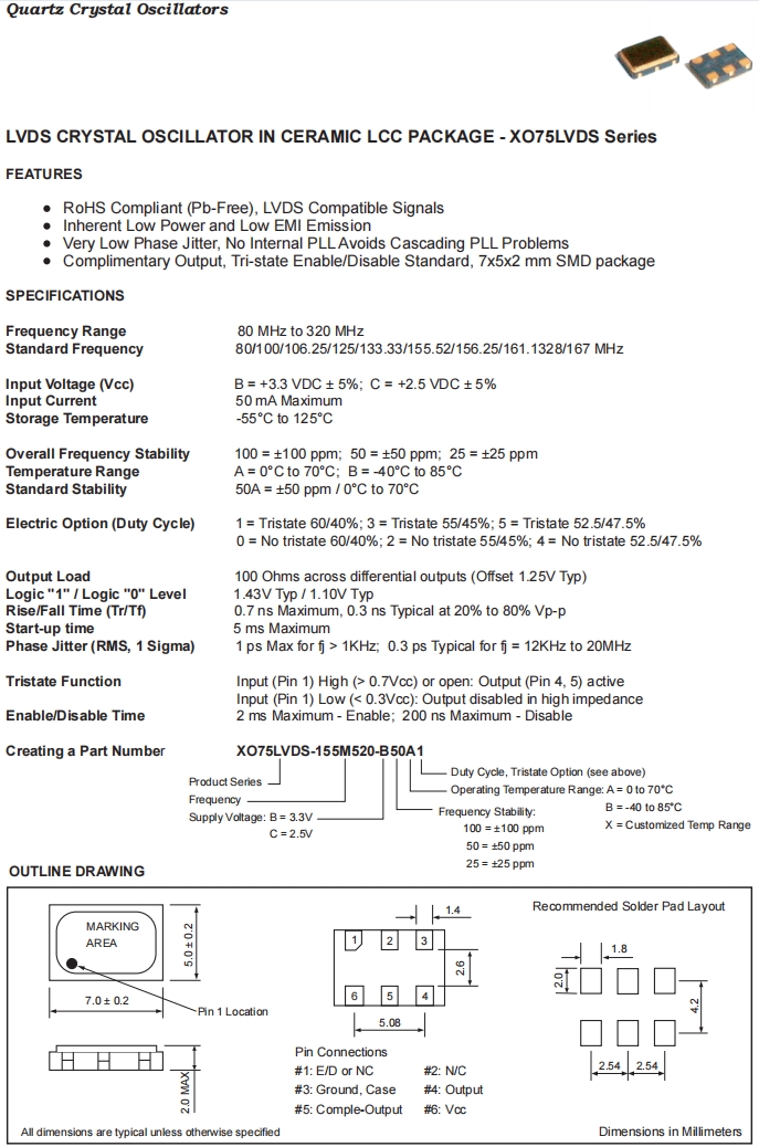 XO75LVDS